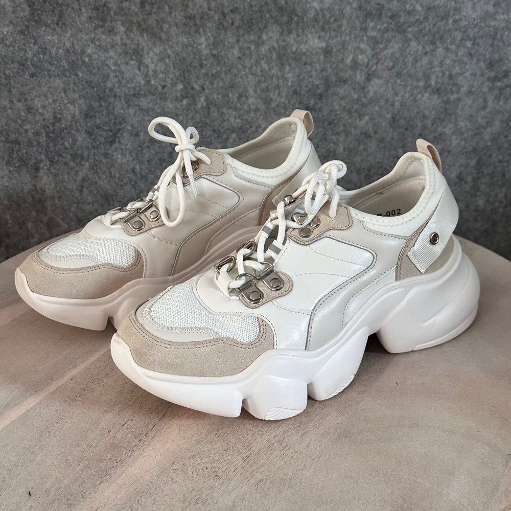 Berness Women Size 9 Chunky Platform Sneakers Thick Sole Walking Casual Trainers - Picture 3 of 16